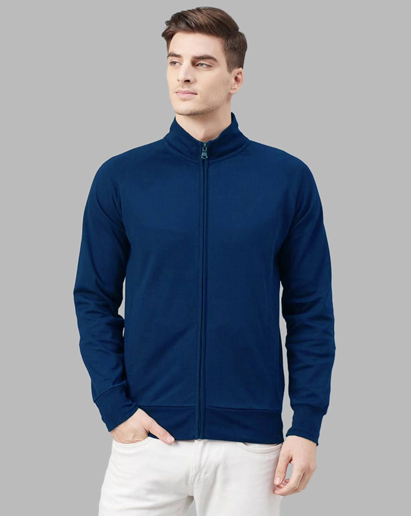 AOOSH Fleece Men's Casual Jacket - Teal ( Pack of 1 ) AOOSH Fleece Men's Casual Jacket - Teal ( Pack of 1 )