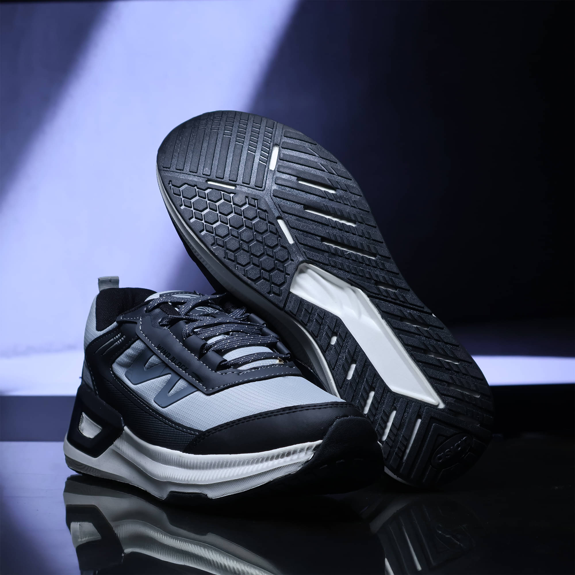 ASIAN CIVIC-01 Light Grey Men's Sports Running Shoes     			ASIAN CIVIC-01 Light Grey Men's Sports Running Shoes