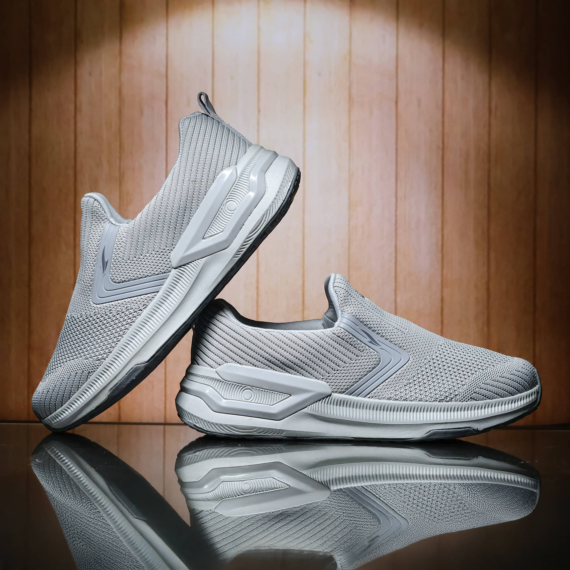 ASIAN WONDERWALK PRO-13 Light Grey Men's Slip-on Shoes     			ASIAN WONDERWALK PRO-13 Light Grey Men's Slip-on Shoes