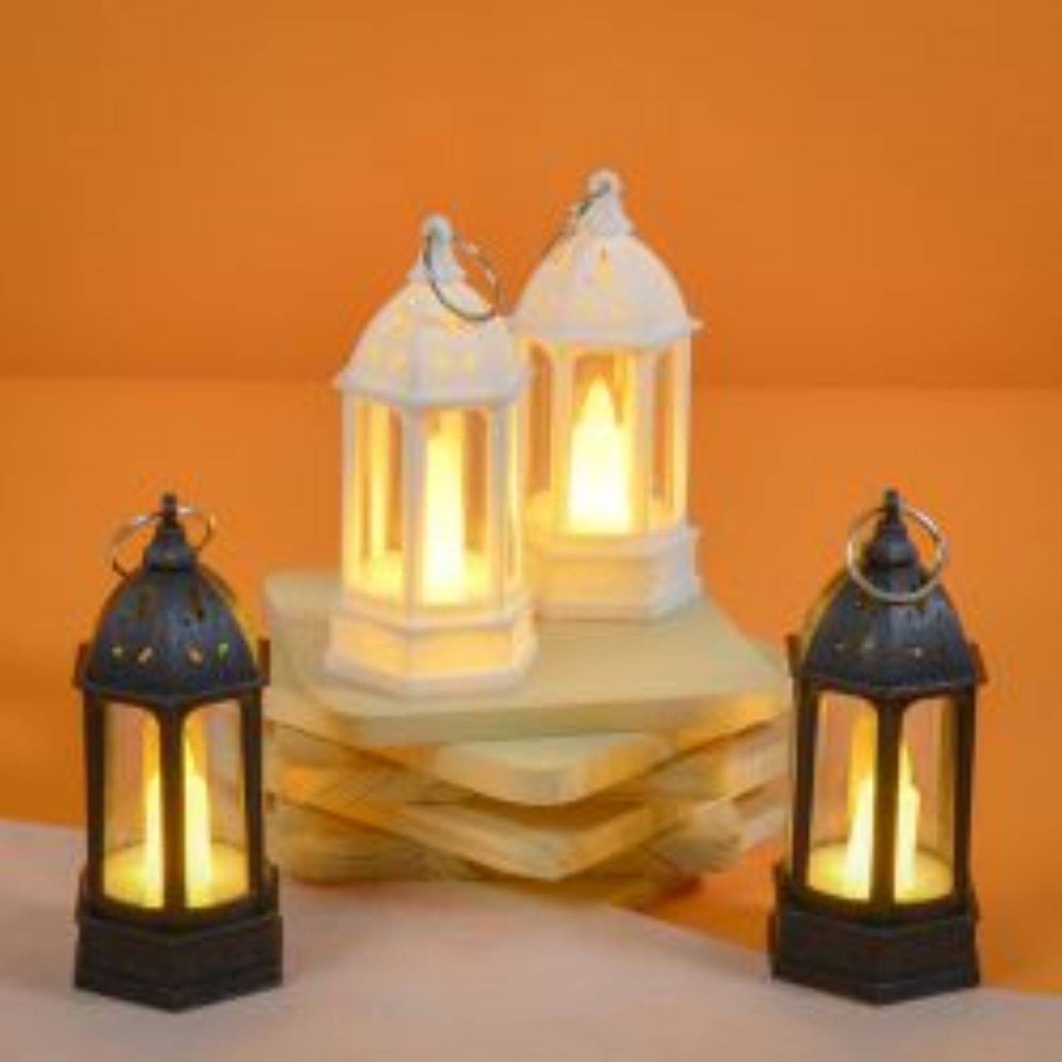     			Adorazone Black LED Tea Light Candle 10 cm ( Pack of 1 )