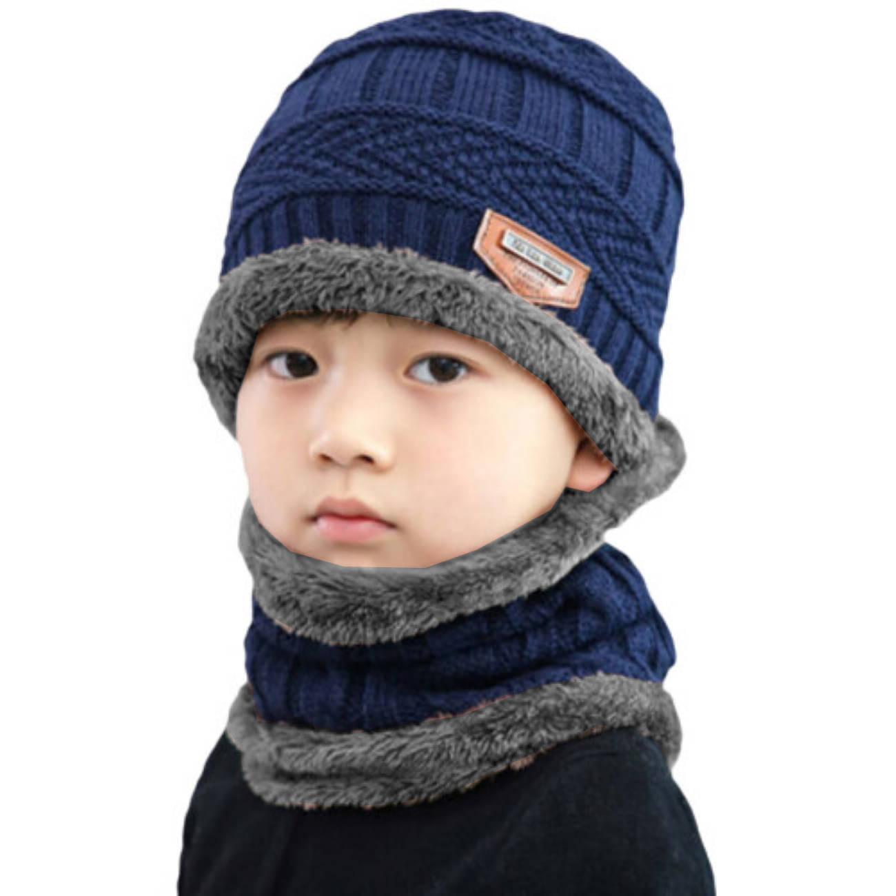     			Adorazone Pack of 1 Unisex for Baby Beanies ( Blue )