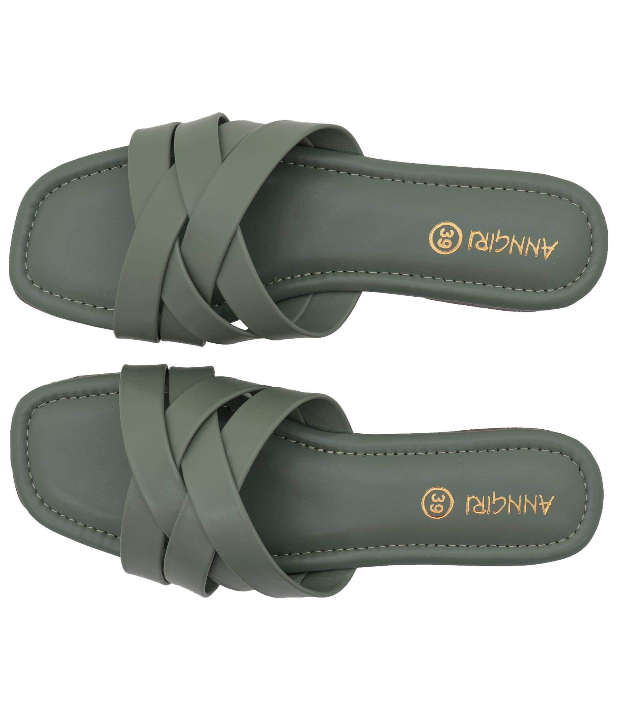     			Anngiri Green Women's Flats