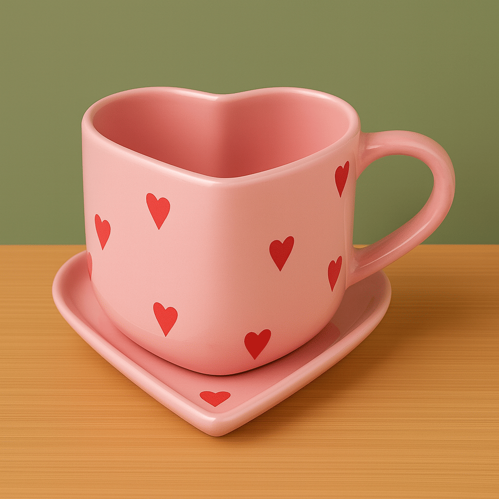     			Athena Home Ceramic Cup and Saucer Geometric Ceramic Coffee Set 250 ml ( Pack of 1 )
