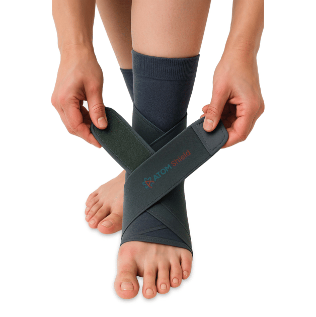 Atomshield Grey Ankle Support ( Pack of 1 )     			Atomshield Grey Ankle Support ( Pack of 1 )