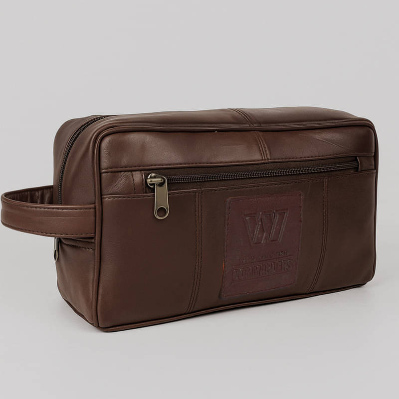     			CIMONI Brown Shaving Kit Bag, Toiletry Bag for Men &  Women