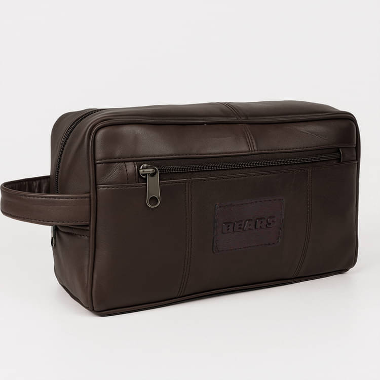     			CIMONI Brown Shaving Kit Bag, Toiletry Bag for Men &  Women
