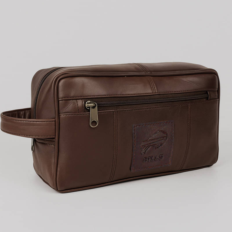     			CIMONI Brown Shaving Kit Bag, Toiletry Bag for Men &  Women
