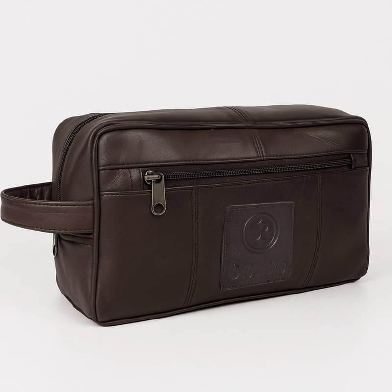     			CIMONI Brown Shaving Kit Bag, Toiletry Bag for Men &  Women