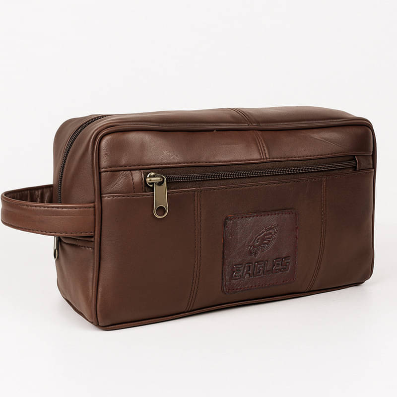     			CIMONI Brown Shaving Kit Bag, Toiletry Bag for Men &  Women
