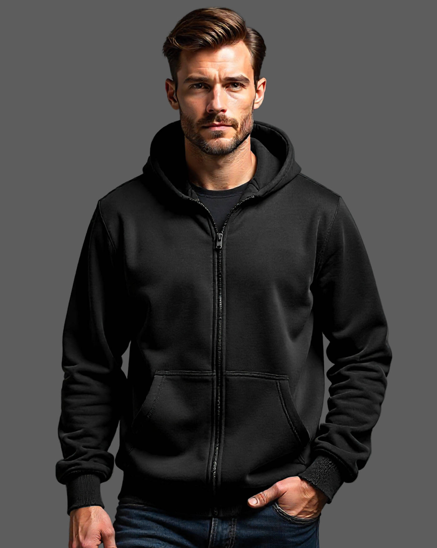 ENITOR Fleece Hooded Men's Sweatshirt - Black ( Pack of 1 ) ENITOR Fleece Hooded Men's Sweatshirt - Black ( Pack of 1 )