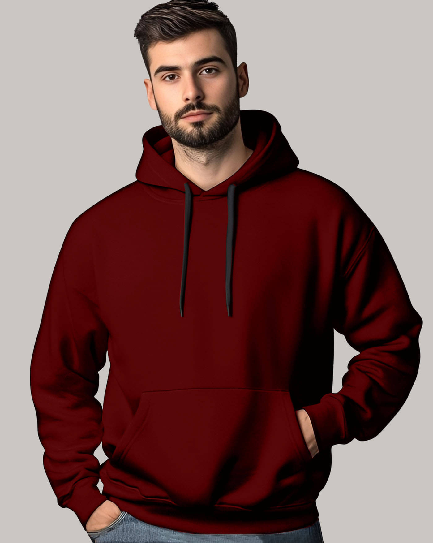 ENITOR Fleece Hooded Men's Sweatshirt - Maroon ( Pack of 1 ) ENITOR Fleece Hooded Men's Sweatshirt - Maroon ( Pack of 1 )