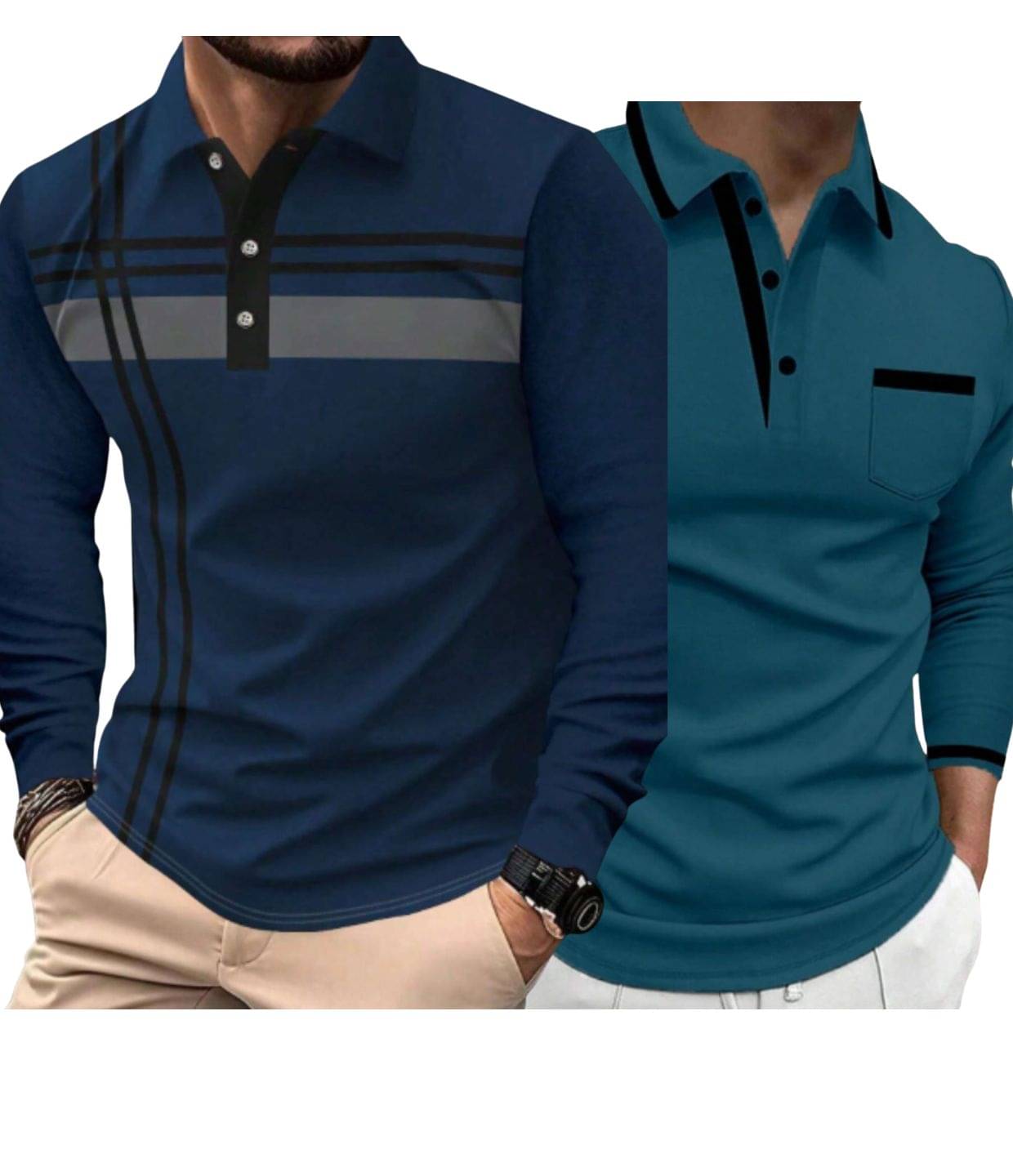     			FALAK Men Polyester Regular Fit Striped Polo T Shirt ( Multicolor1 )
