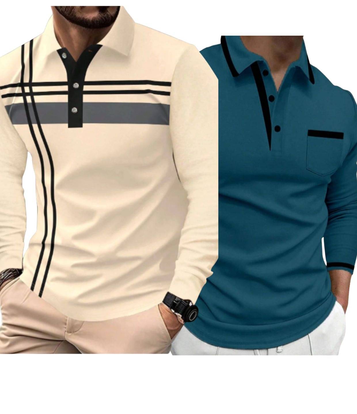 FALAK Men Polyester Regular Fit Striped Polo T Shirt ( Multicolor ) FALAK Men Polyester Regular Fit Striped Polo T Shirt ( Multicolor )