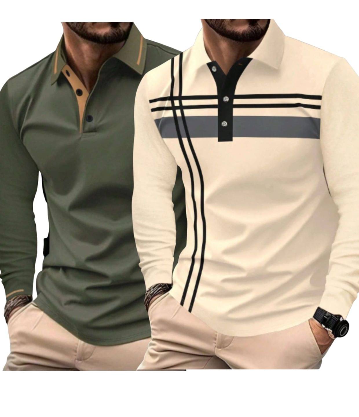 FALAK Men Polyester Regular Fit Striped Polo T Shirt ( Multicolor13 ) FALAK Men Polyester Regular Fit Striped Polo T Shirt ( Multicolor13 )