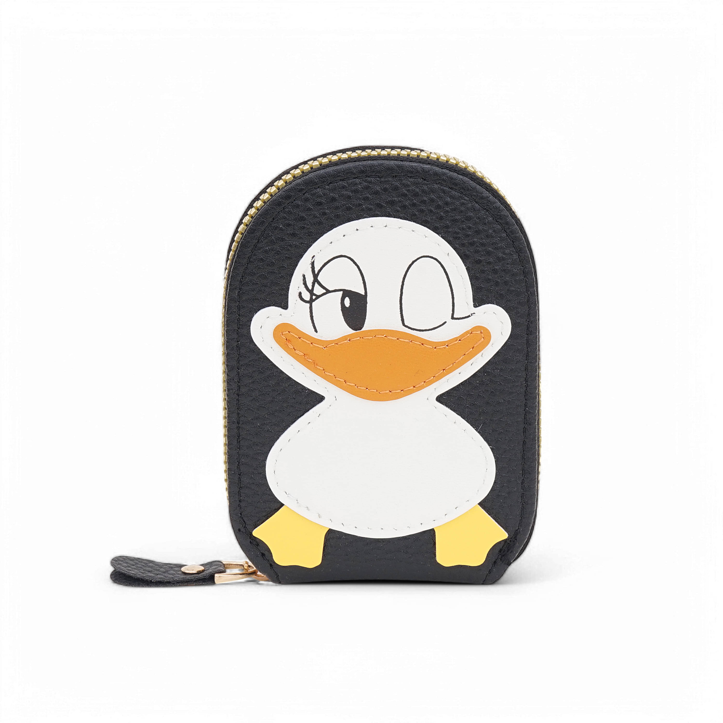     			Flingo PU Black Women's Zip Around Wallet ( Pack of 1 )