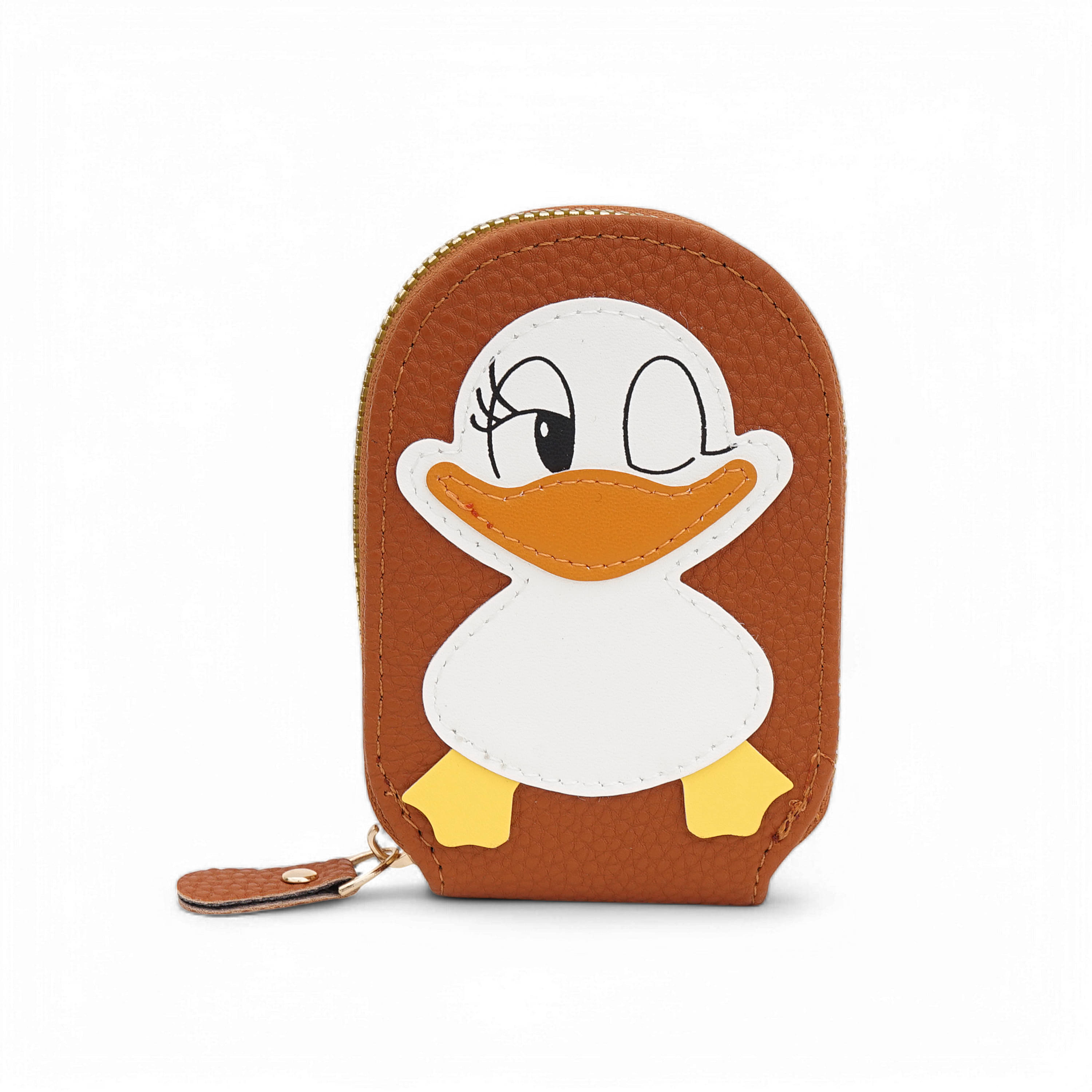     			Flingo PU Orange Women's Zip Around Wallet ( Pack of 1 )