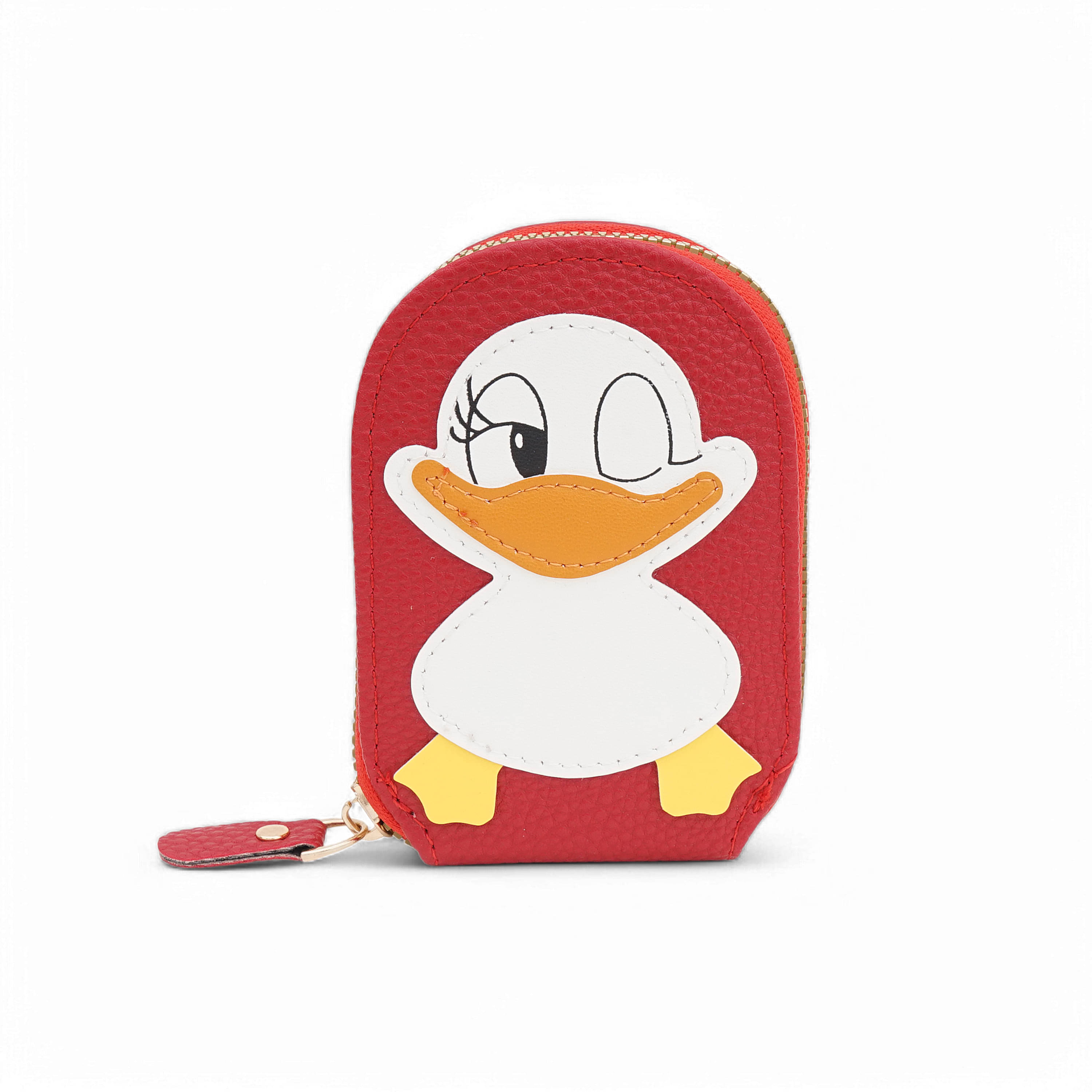     			Flingo PU Red Women's Zip Around Wallet ( Pack of 1 )