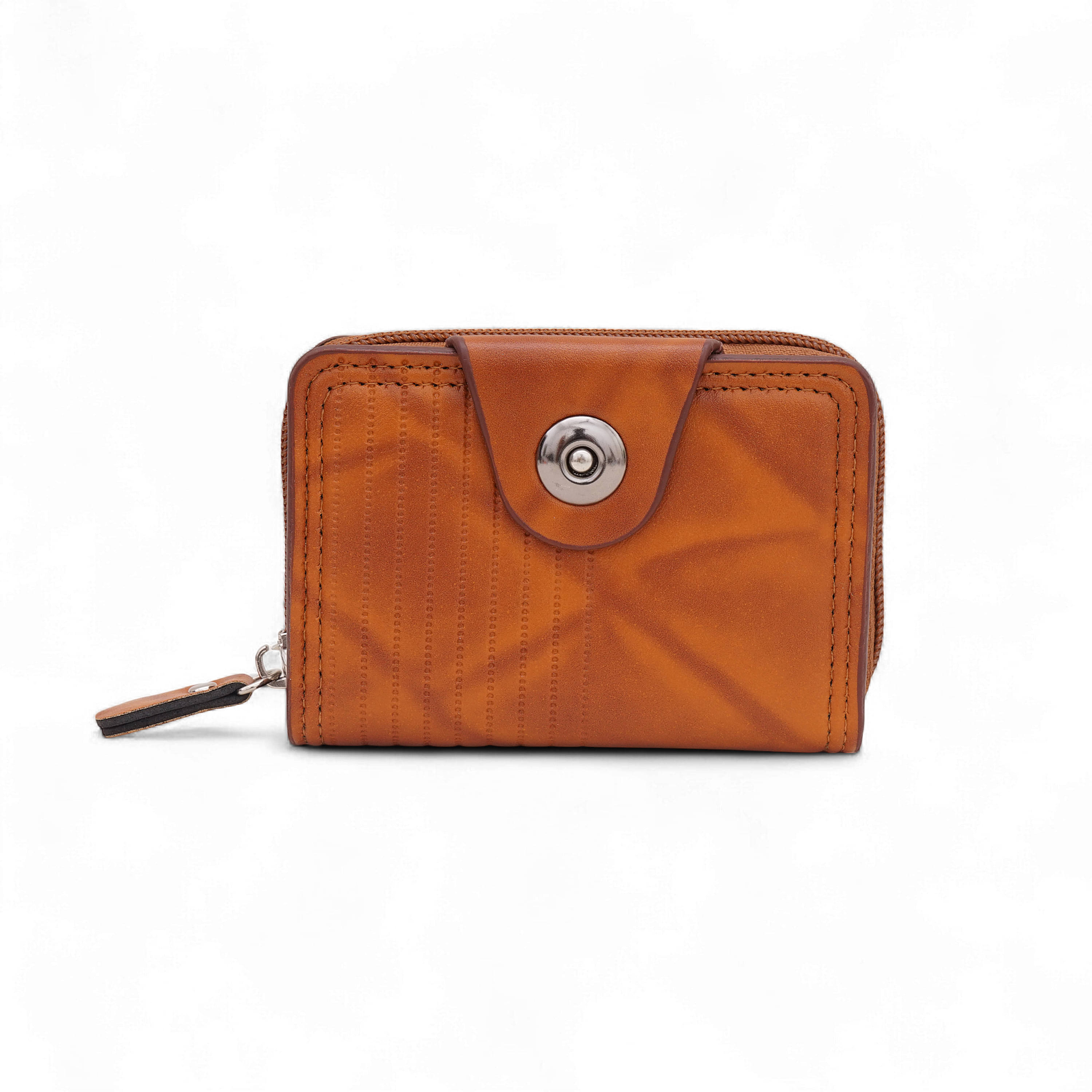     			Flingo PU Tan Women's Zip Around Wallet ( Pack of 1 )