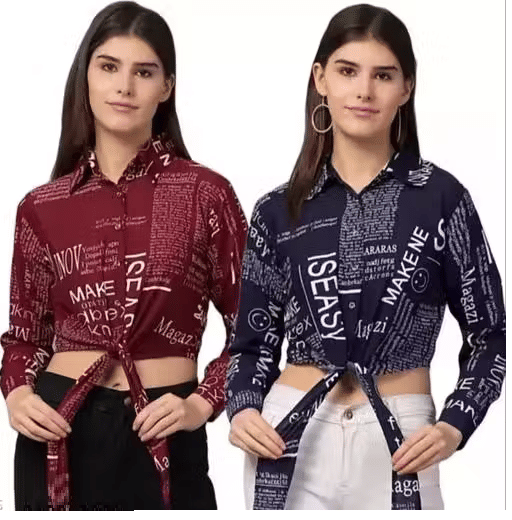 Generic Women Printed Crepe Shirt ( Multi Color )     			Generic Women Printed Crepe Shirt ( Multi Color )