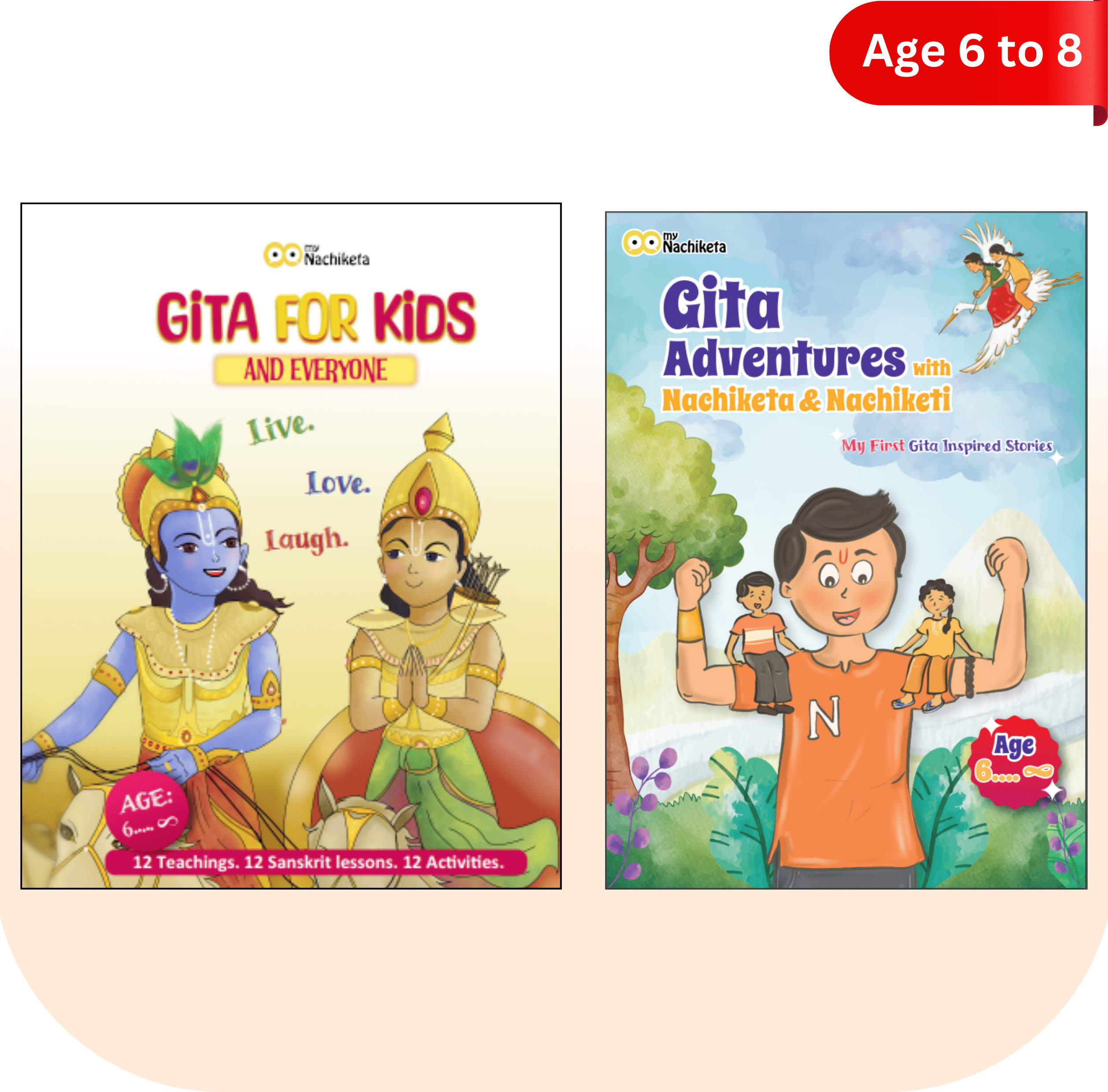    			Gita Adventure book set for Kids 6 and above in English | Gita Vedas Upanishad based story books | Activity book, Story book, Big colourful images [Paperback] Varun Aggarwal