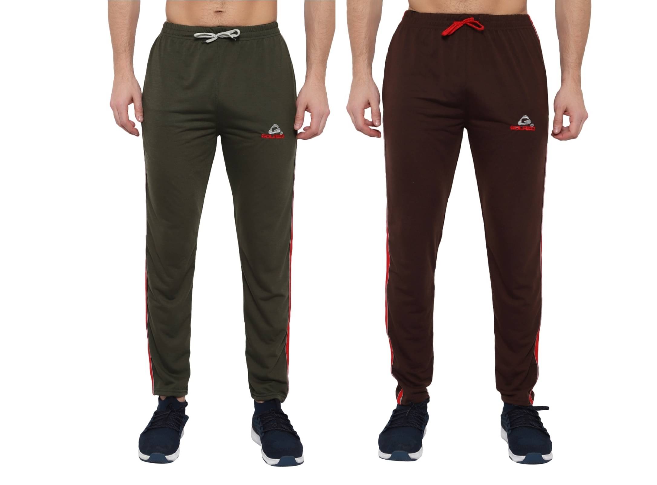 Golazo Medium Grey Cotton Blend Men's Trackpants ( Pack of 2 )     			Golazo Medium Grey Cotton Blend Men's Trackpants ( Pack of 2 )