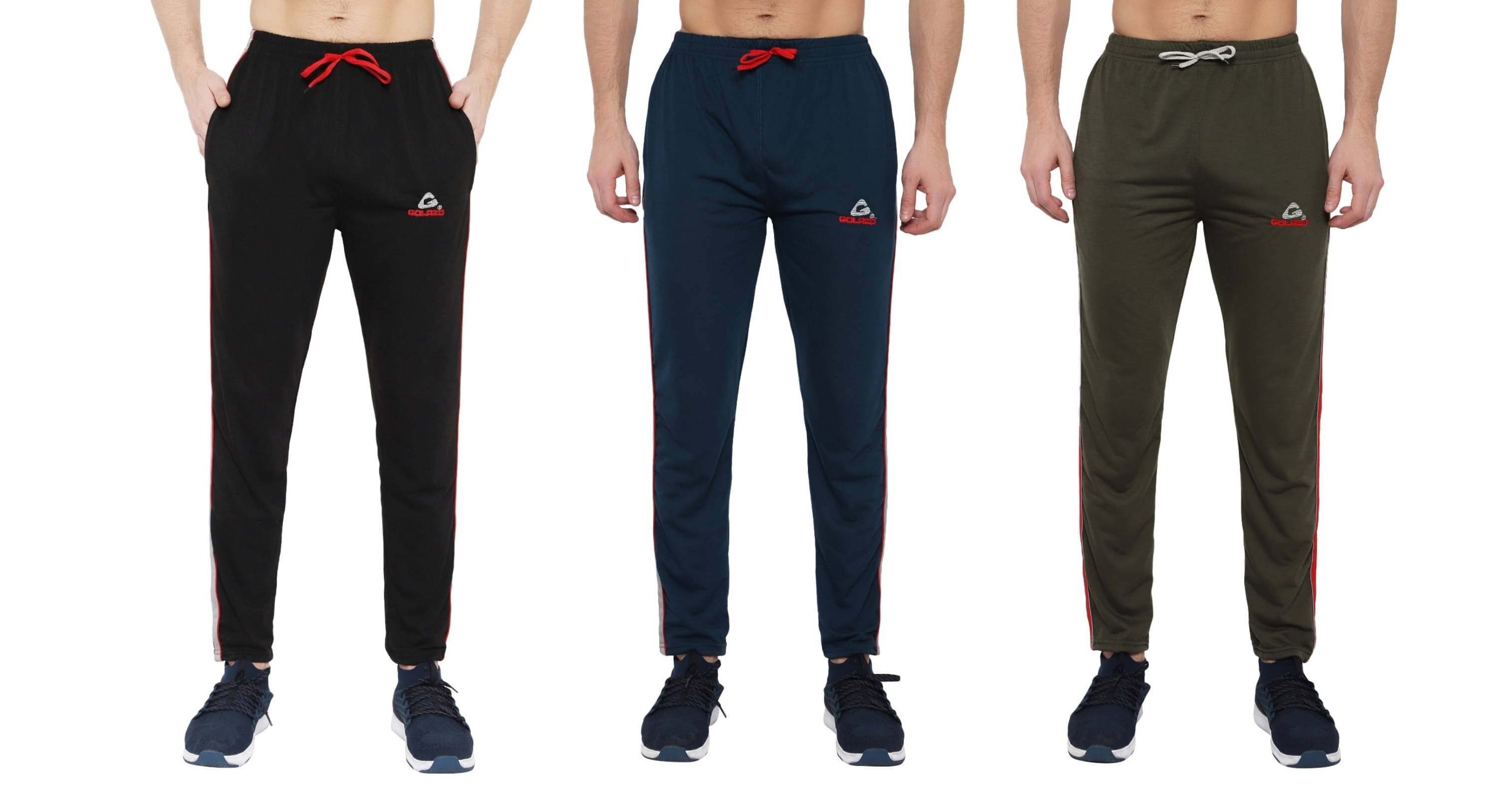 Golazo Multicolor 1 Cotton Blend Men's Trackpants ( Pack of 3 ) Golazo Multicolor 1 Cotton Blend Men's Trackpants ( Pack of 3 )