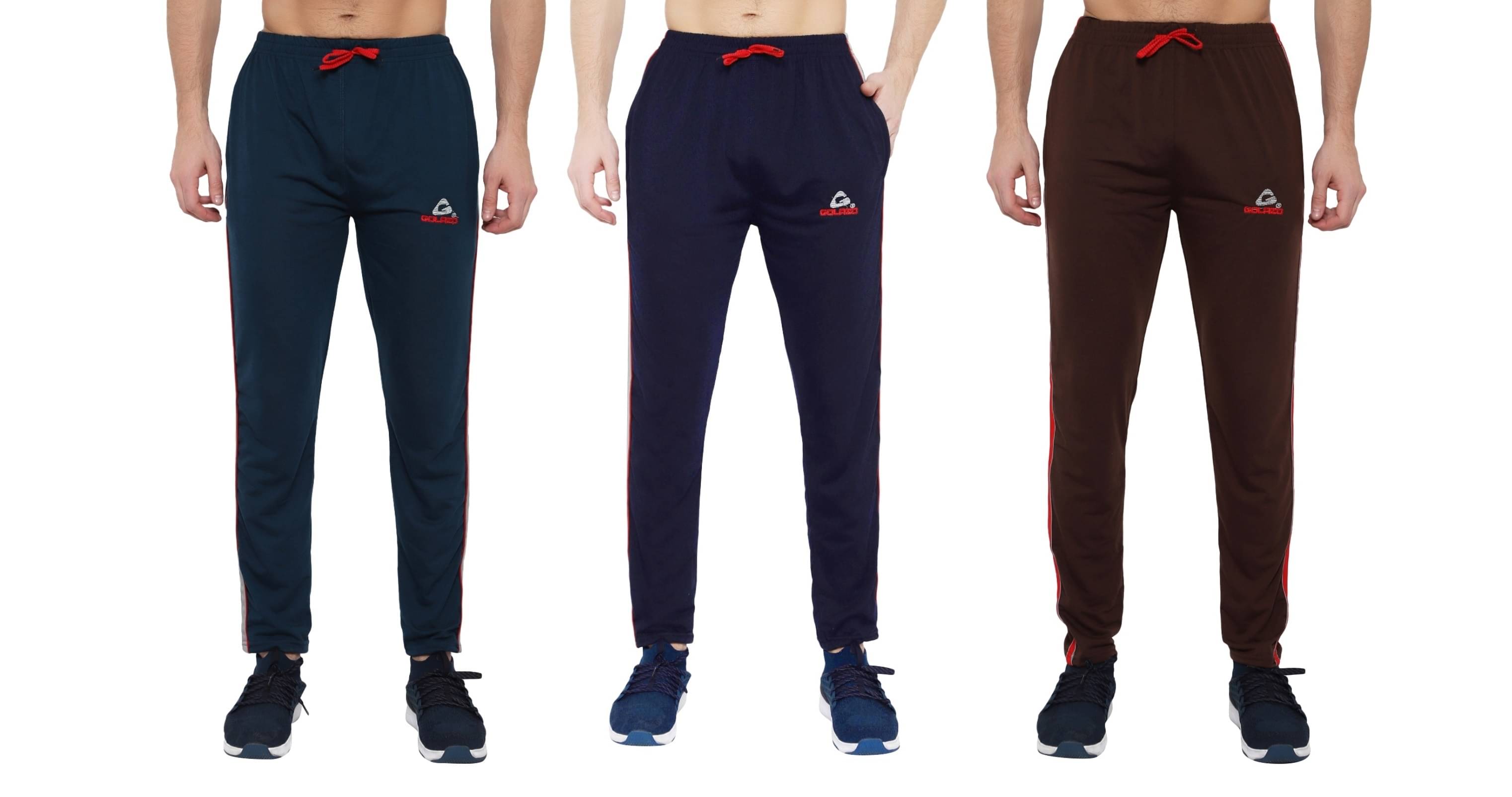     			Golazo Multicolor 9 Cotton Blend Men's Trackpants ( Pack of 3 )