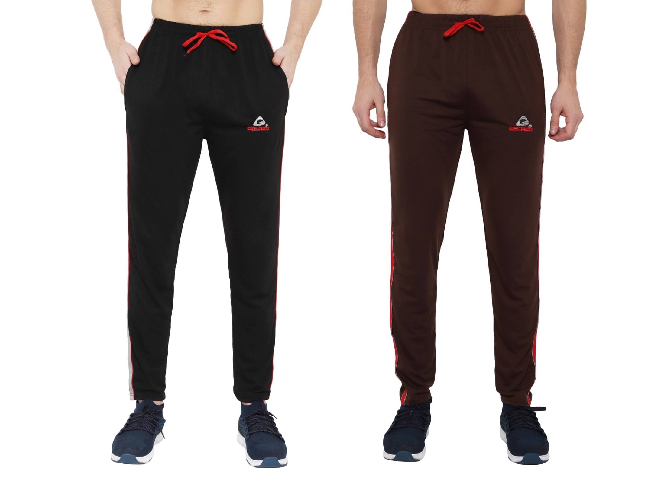     			Golazo Optical White Cotton Blend Men's Trackpants ( Pack of 2 )