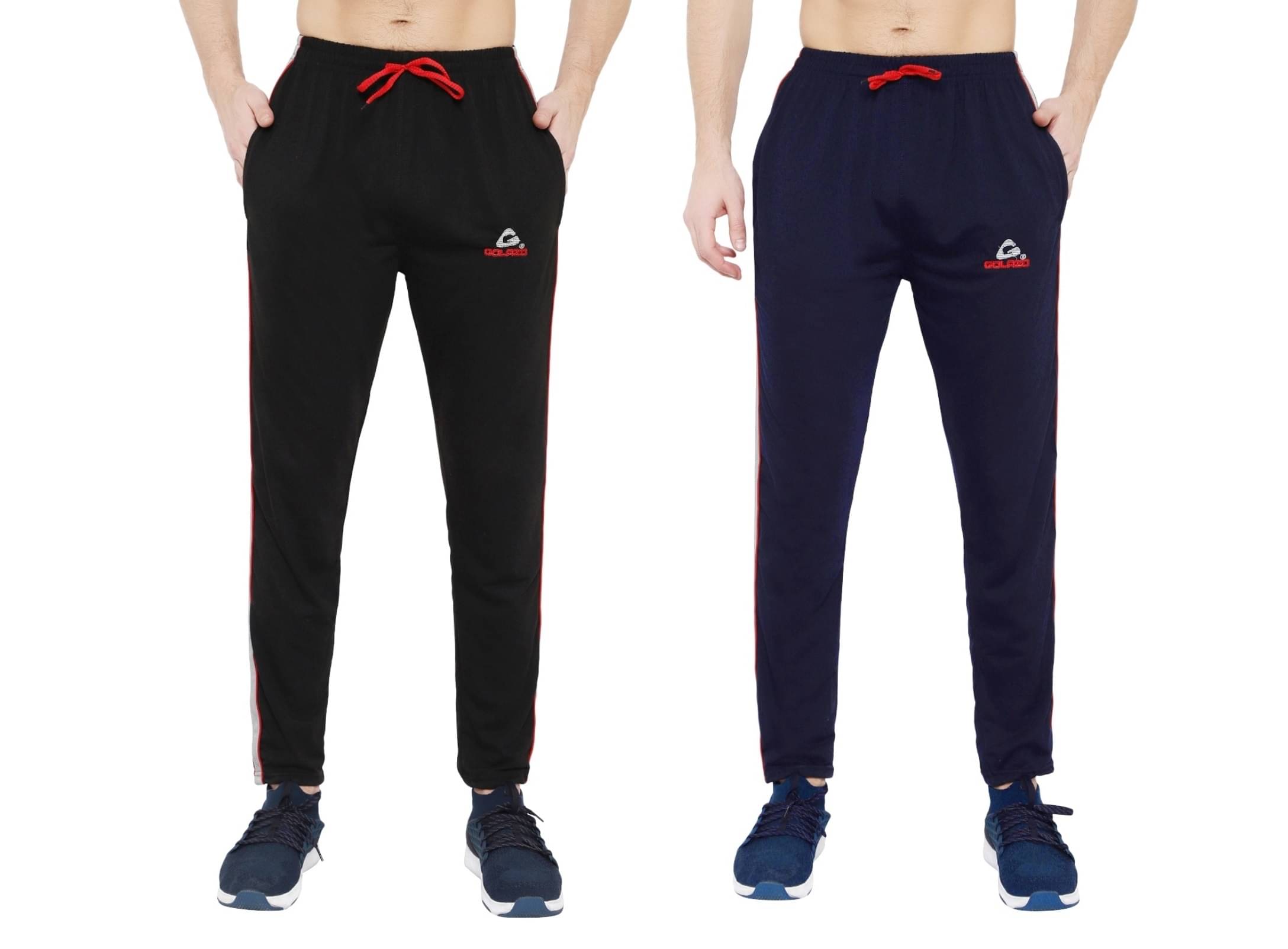     			Golazo Peach Cotton Blend Men's Trackpants ( Pack of 2 )