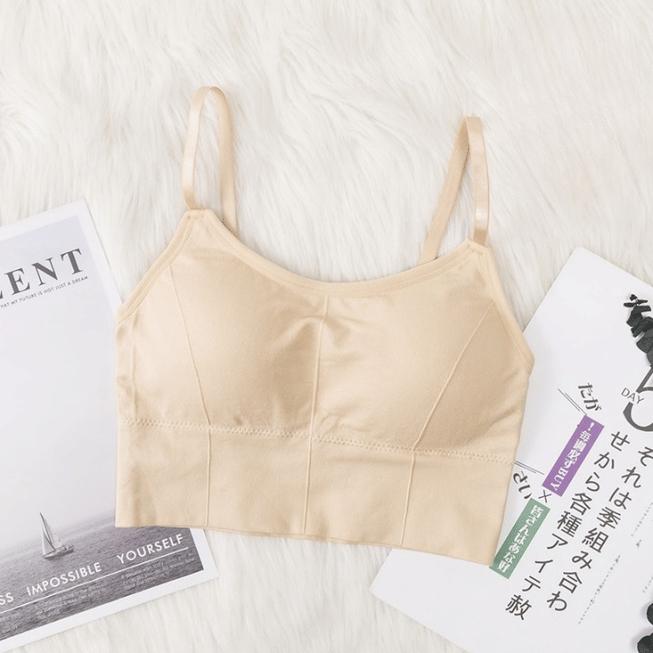 HANGERON Pack of 1 Cotton Blend Removable Padding For Women ( Beige )     			HANGERON Pack of 1 Cotton Blend Removable Padding For Women ( Beige )