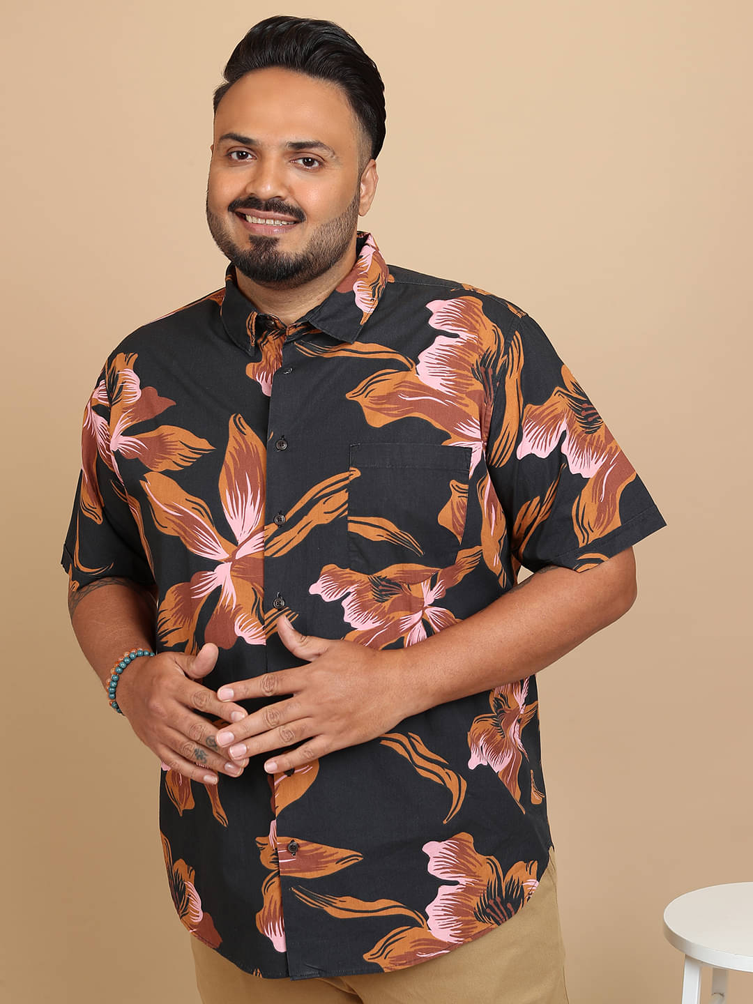 Highlander 100% Cotton Slim Fit Printed Half Sleeves Men's Casual Shirt - Black ( Pack of 1 ) Highlander 100% Cotton Slim Fit Printed Half Sleeves Men's Casual Shirt - Black ( Pack of 1 )