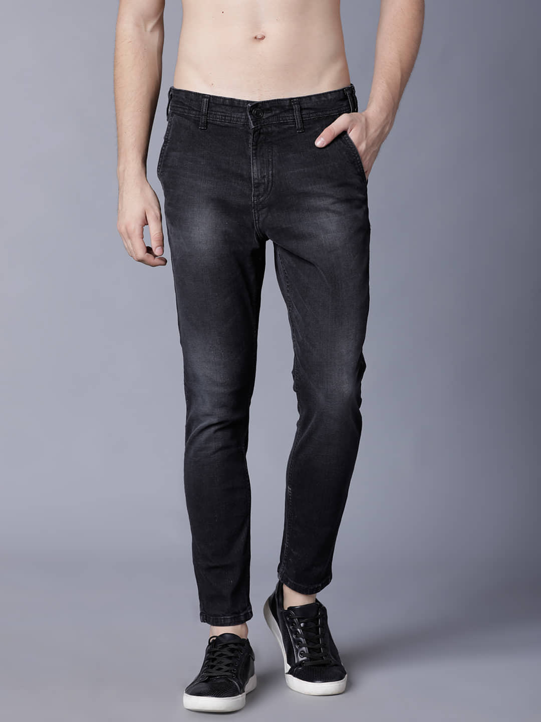 Highlander Slim Fit Solid Men's Jeans - Black ( Pack of 1 ) - Jeans | Buy online on ZillyBuy