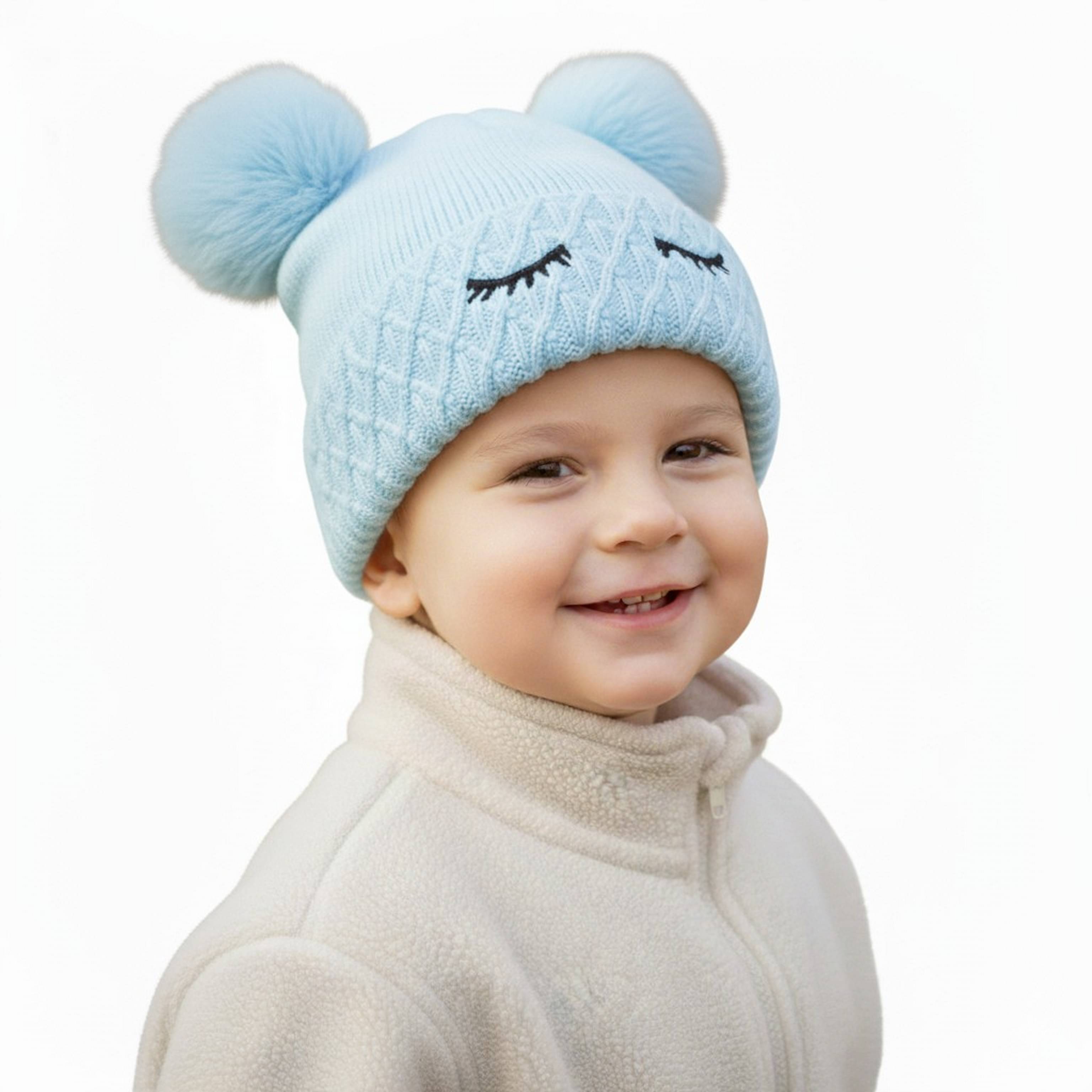     			Infispace Pack of 1 Unisex for Baby Caps ( Blue )