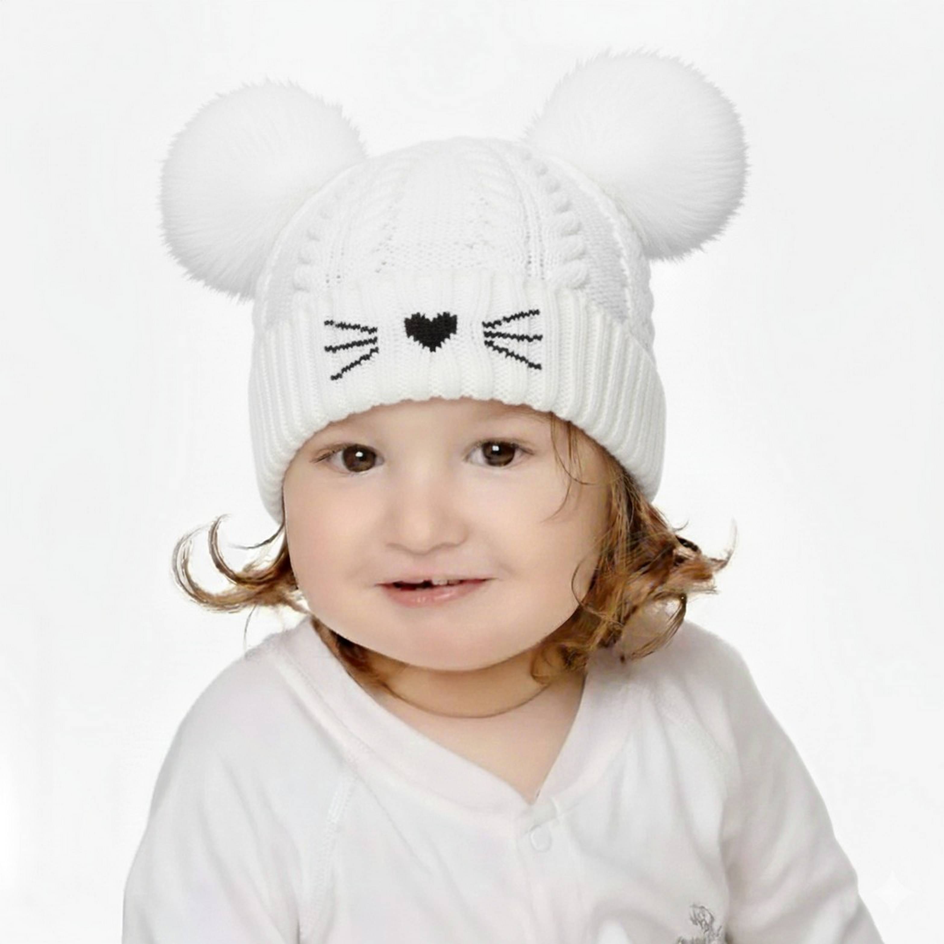     			Infispace Pack of 1 Unisex for Baby Caps ( White )