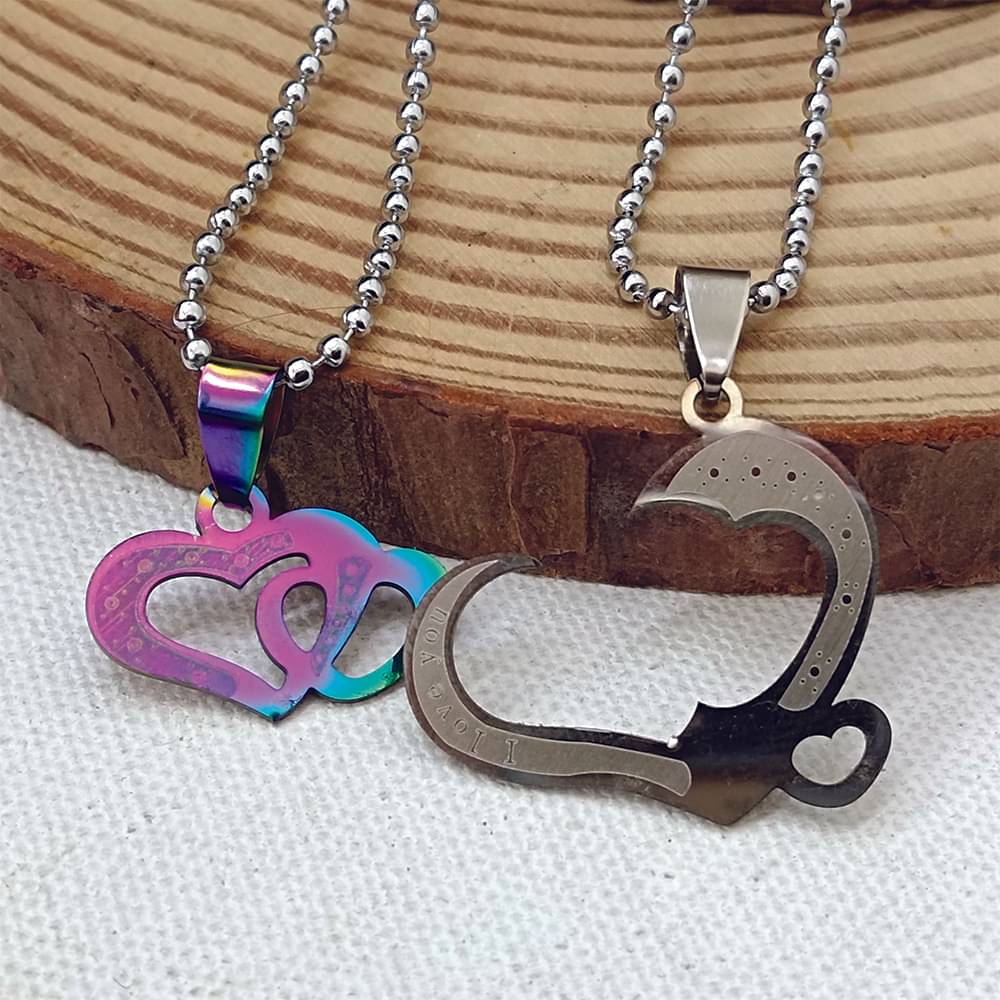 JewelMaze Silver Pendant set ( Pack of 2 ) JewelMaze Silver Pendant set ( Pack of 2 )