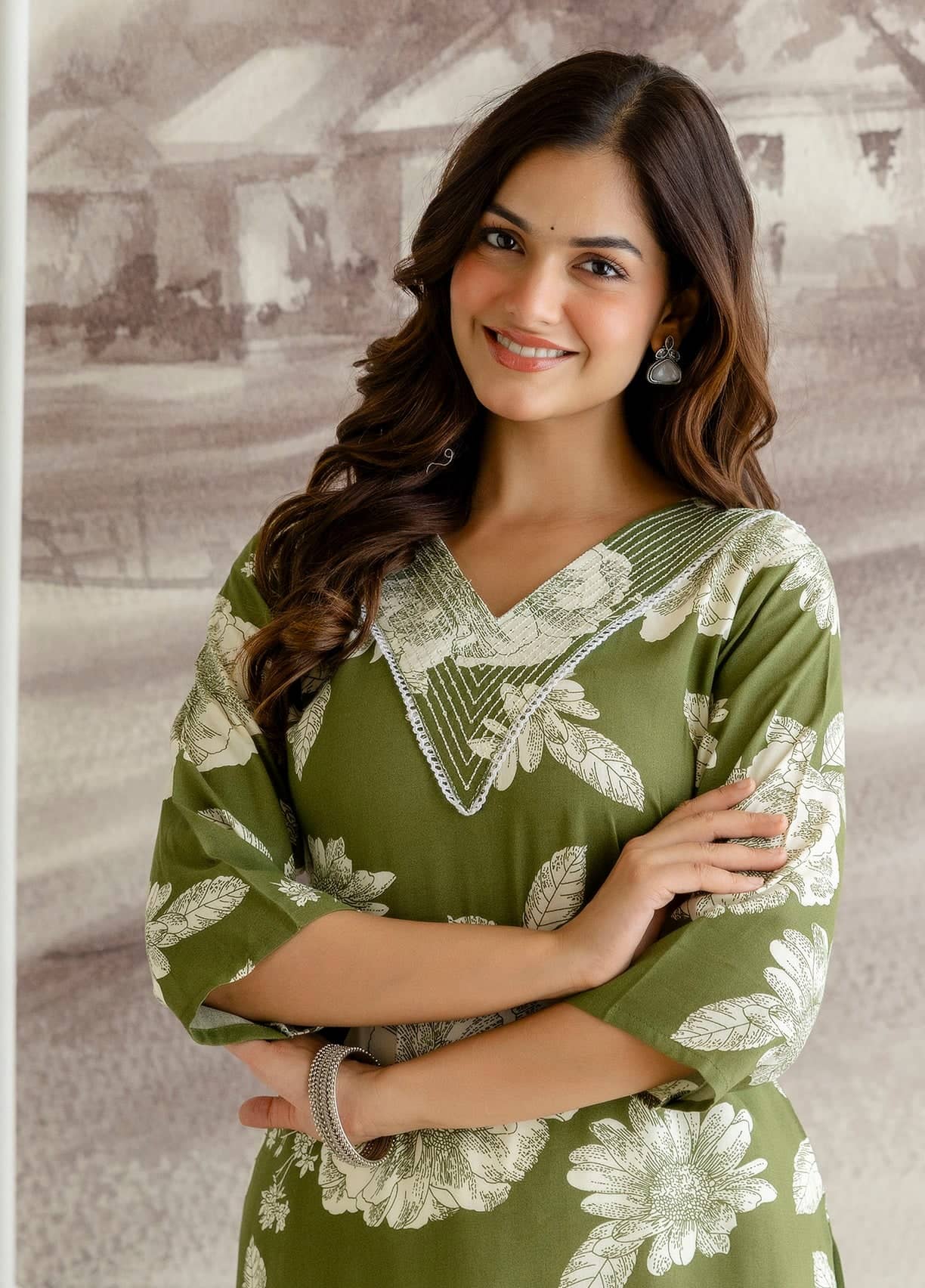 Kapadia Women Rayon Printed Straight Kurti ( Light Green ) - Kurtis, Tunics | Buy online on ZillyBuy