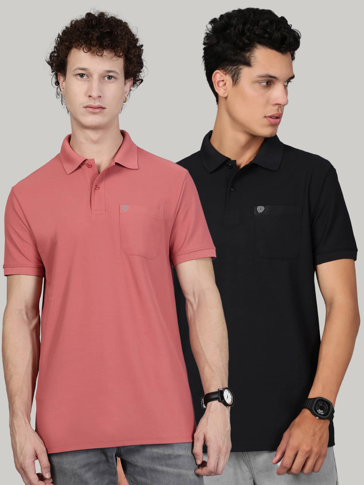 Lux Cozi Men Cotton Blend Regular Fit Solid Polo T Shirt ( Black )     			Lux Cozi Men Cotton Blend Regular Fit Solid Polo T Shirt ( Black )
