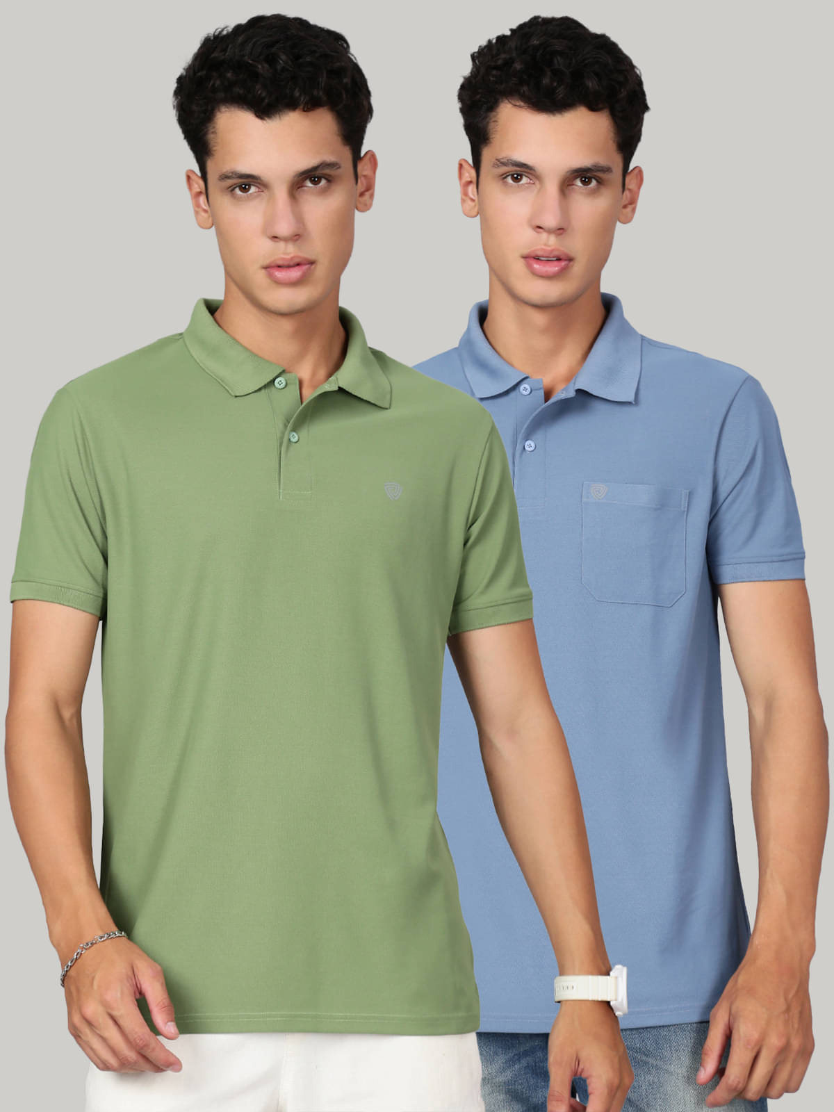 Lux Cozi Men Cotton Blend Regular Fit Solid Polo T Shirt ( Green ) Lux Cozi Men Cotton Blend Regular Fit Solid Polo T Shirt ( Green )