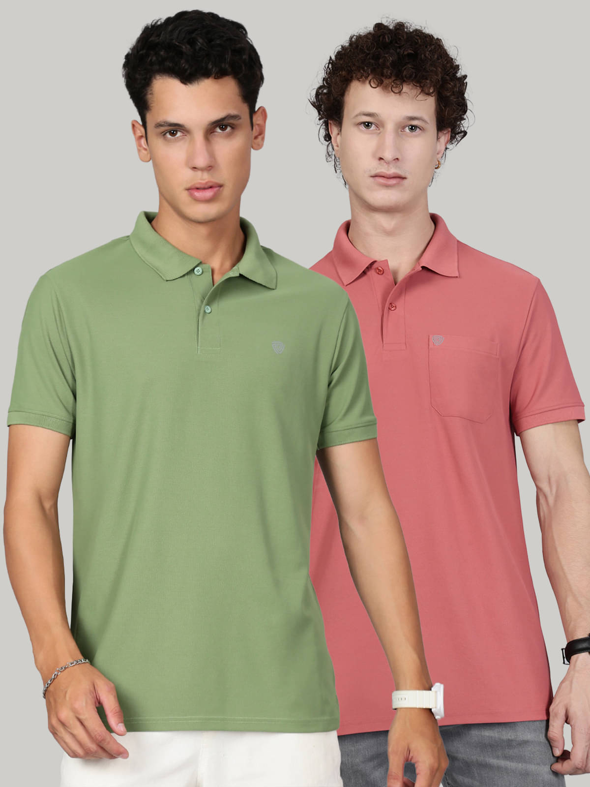 Lux Cozi Men Cotton Blend Regular Fit Solid Polo T Shirt ( Green ) Lux Cozi Men Cotton Blend Regular Fit Solid Polo T Shirt ( Green )