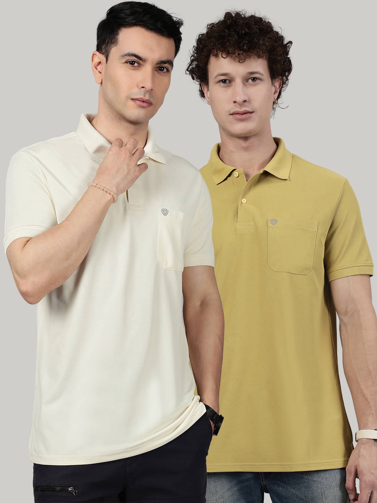 Lux Cozi Men Cotton Blend Regular Fit Solid Polo T Shirt ( Mustard ) Lux Cozi Men Cotton Blend Regular Fit Solid Polo T Shirt ( Mustard )