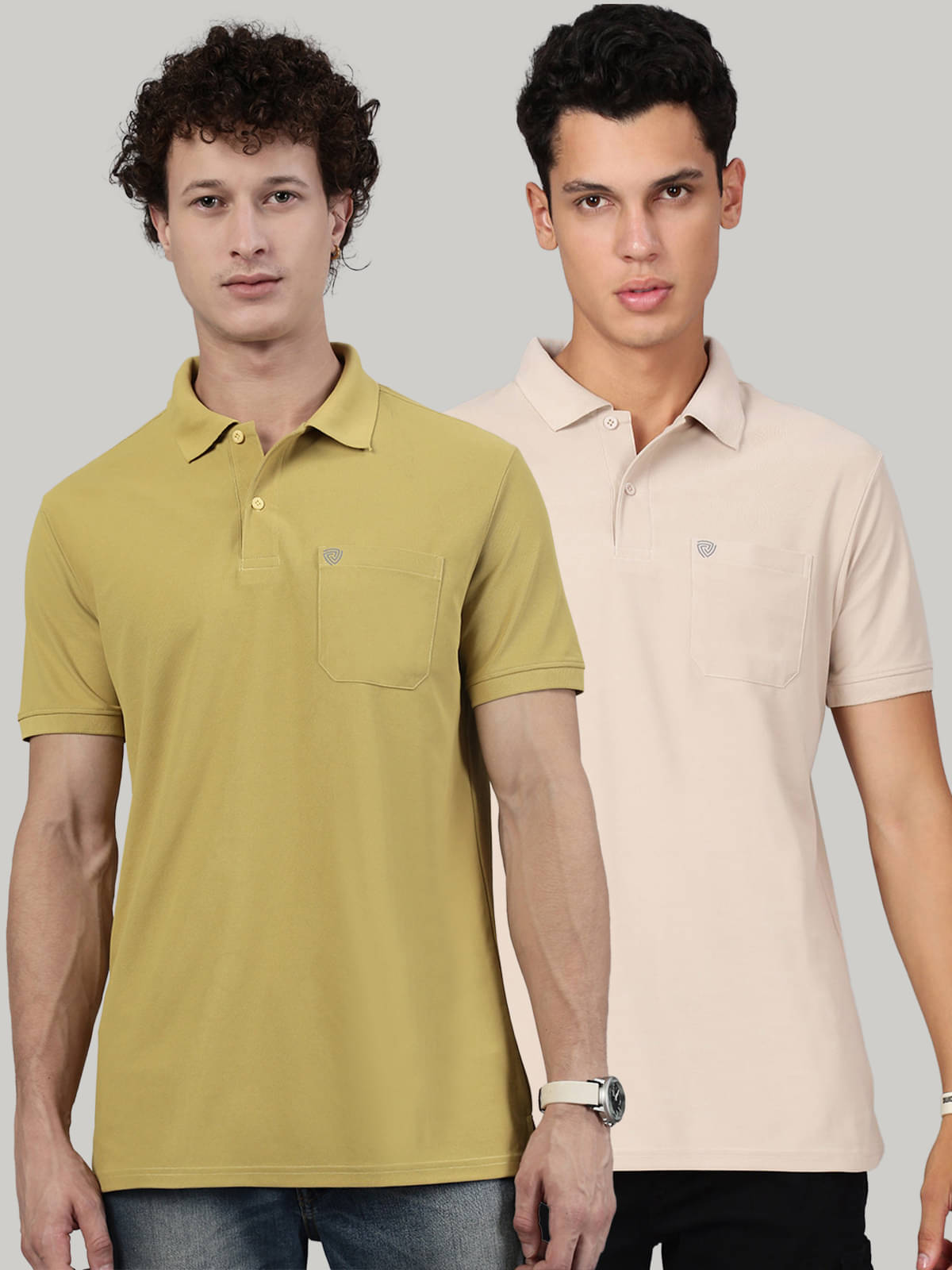 Lux Cozi Men Cotton Blend Regular Fit Solid Polo T Shirt ( Mustard )     			Lux Cozi Men Cotton Blend Regular Fit Solid Polo T Shirt ( Mustard )