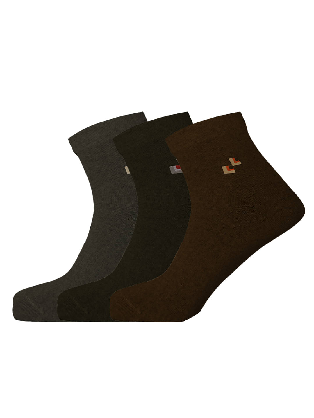     			Lux Nitro Pack of 3 Men's Cotton Blend Ankle Length Socks ( Multicolor )