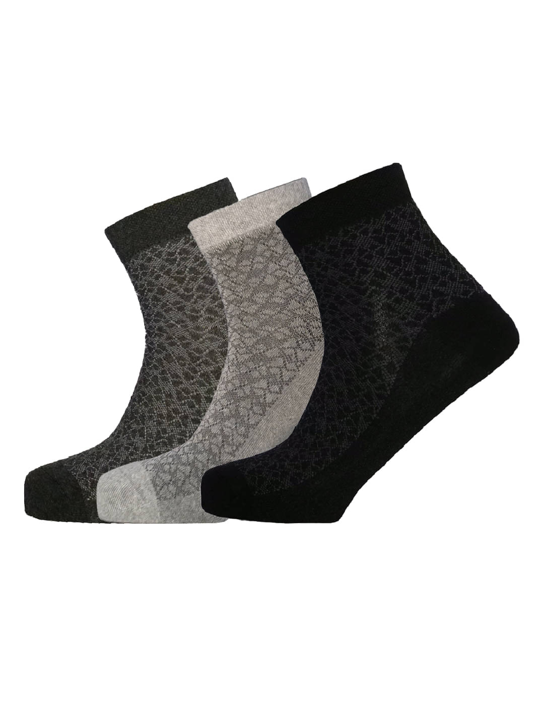     			Lux Nitro Pack of 3 Men's Cotton Blend Ankle Length Socks ( Multicolor )