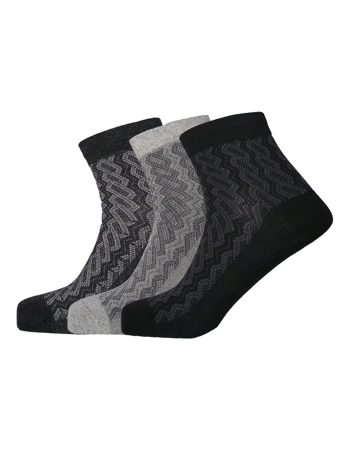     			Lux Nitro Pack of 3 Men's Cotton Blend Ankle Length Socks ( Multicolor )