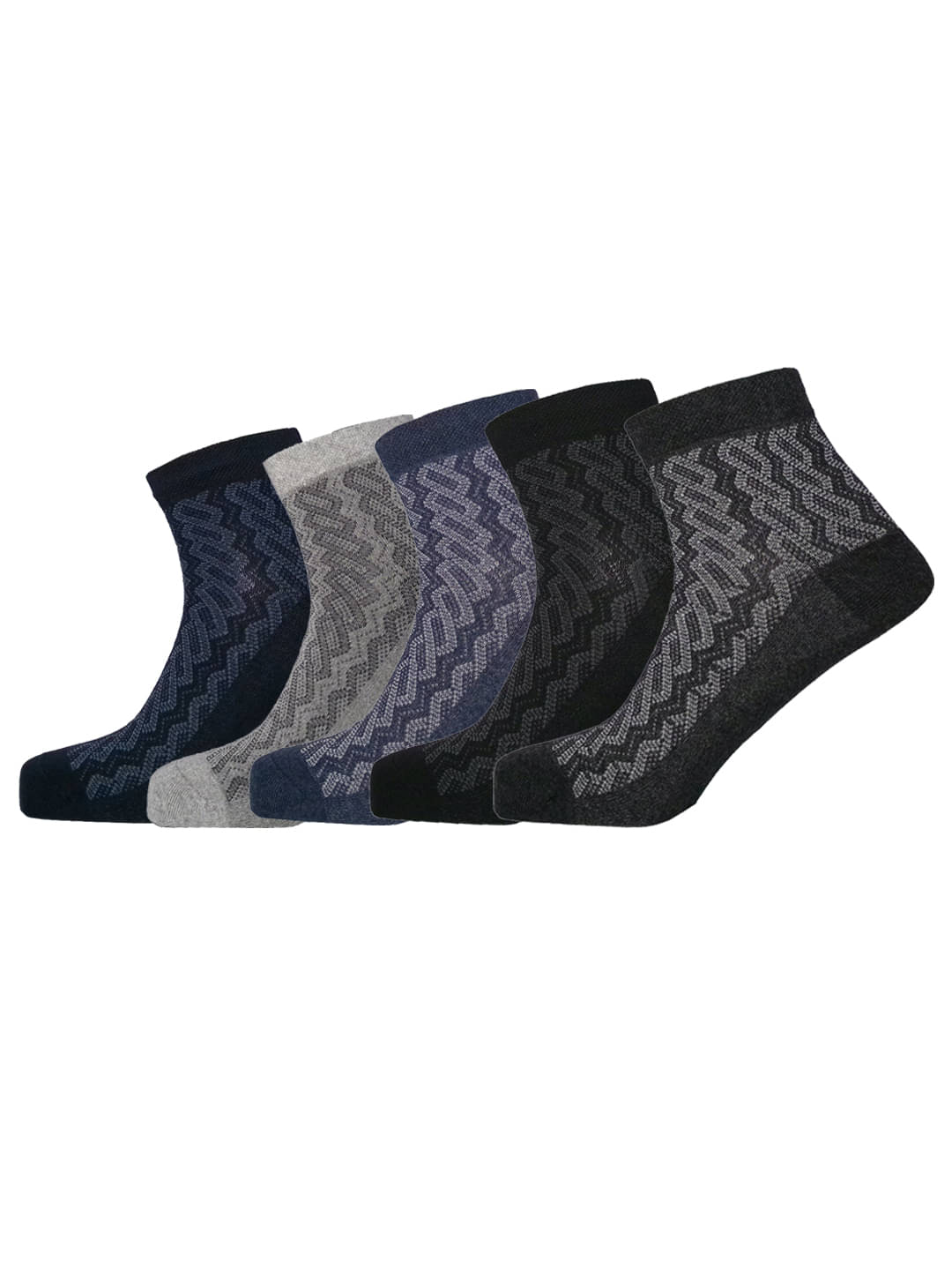     			Lux Nitro Pack of 5 Men's Cotton Blend Ankle Length Socks ( Multicolor 5 )