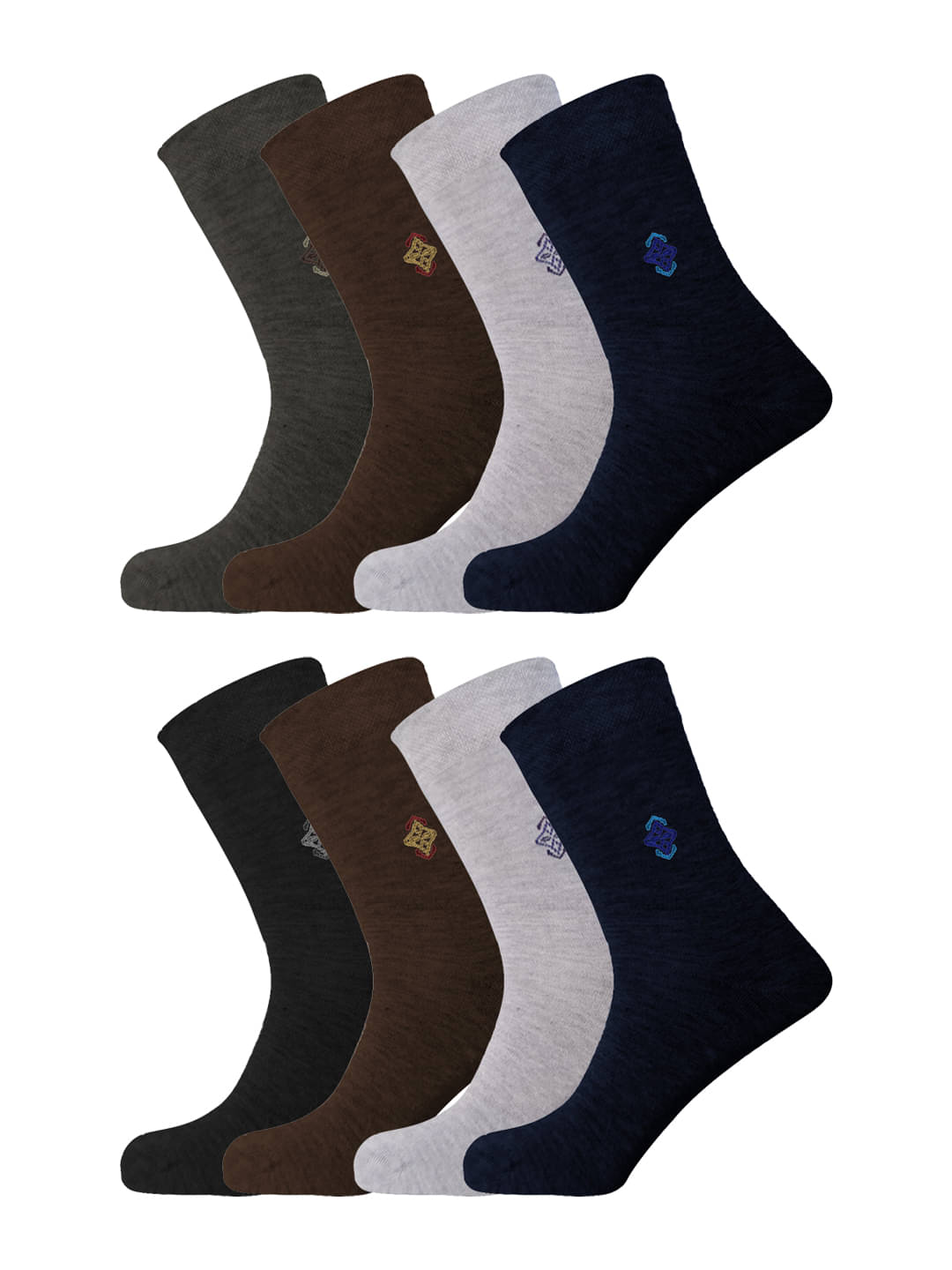 Lux Nitro Pack of 8 Men's Cotton Blend Full Length Socks ( Multicolor 8 ) Lux Nitro Pack of 8 Men's Cotton Blend Full Length Socks ( Multicolor 8 )