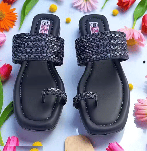     			M/s Ramsar Footwear Black Women's Flats