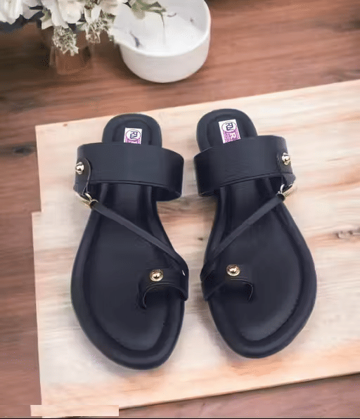     			M/s Ramsar Footwear Black Women's Flats
