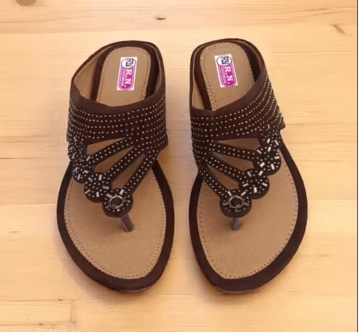 M/s Ramsar Footwear Brown Women's Flats     			M/s Ramsar Footwear Brown Women's Flats