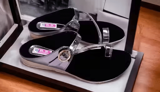     			M/s Ramsar Footwear Silver Women's Flats